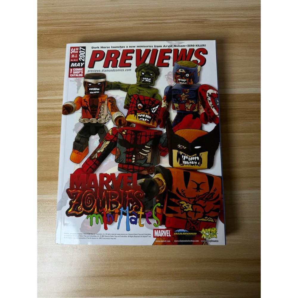 Previews‎ Diamond Comics Catalog May 2007 Marvel Zombies Minimates First Born